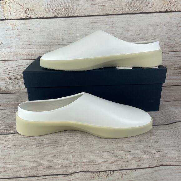 Wolf & Shepherd Cruise Mens Sz 11 Mules White Vanilla
